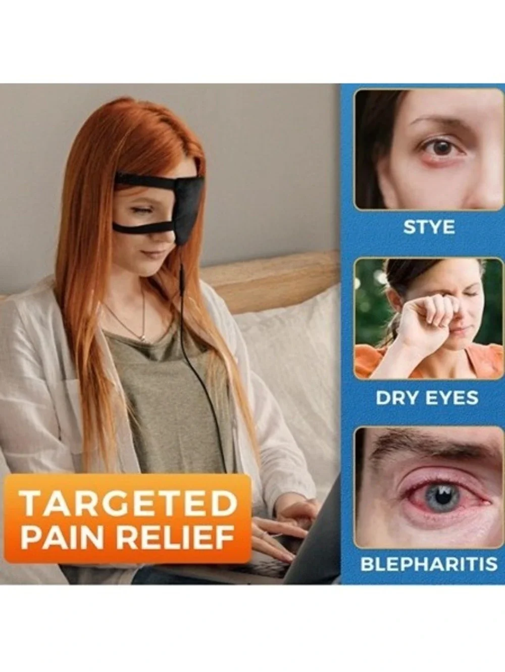 Moist Heat Stye Eye Compress Heating Pad for Single Stye Eye Treatment